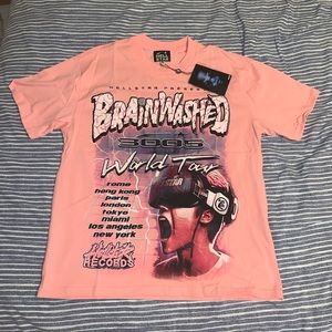 Hellstar Brainwashed World Tour T-shirt Brand New, Mens Small